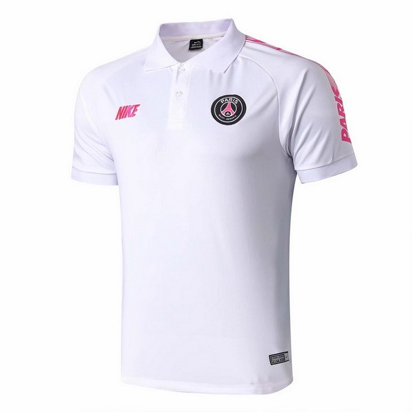 Polo Paris Saint Germain 2019 2020 Blanco Rosa